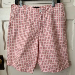 Vintage Billabong Built to Trash White Graphic Square Logo Orange  Men Shorts 32